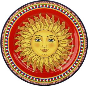 Тарілка порцелянова Sicilia "Sole" Ø27см (Сонце)
