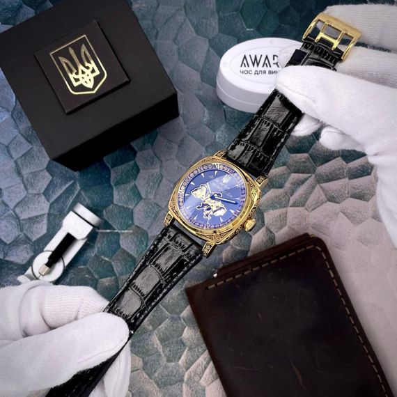 Чоловічий годинник Awarder 021-3D Де би не був Black-White Steel | Зображення 1