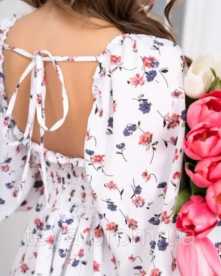 Плаття для жінок колір білий розмір M FI_006887 | Зображення 3