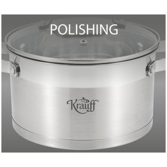 Каструля Krauff Charmant 26-238-028, 2.6 л, 18 см, з нержавіючої сталі з кришкою, для всіх типів плит | Зображення 2
