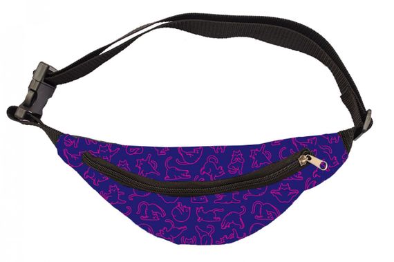 Сумка поясна бананка 4Profi Міні  з принтом "(мод. 22013) оксф. 006" з одним відділенням