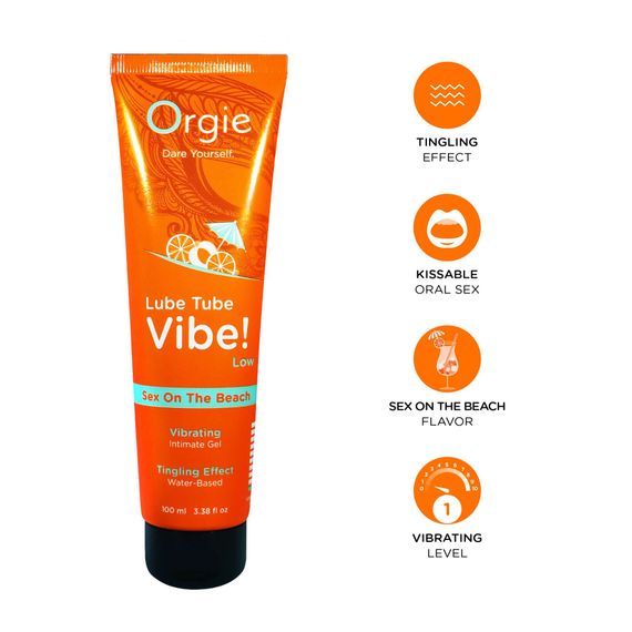 Вібролубрикант Orgie Lube Tube Vibe! Sex On The Beach 100 мл | Зображення 2