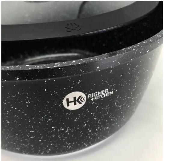 Набір посуду гранитне покриття з силіконовими кришками 8 предметів XPRO НК-325 Черний (42838-НК-325_1887) | Зображення 4