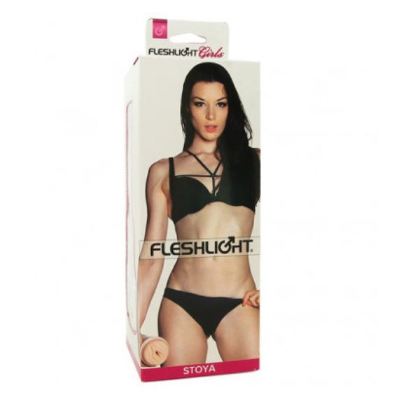 Мастурбатор вагіна в колбі Fleshlight Stoya реалістичний з кібершкіри, тілесний Sex Aura | Зображення 9