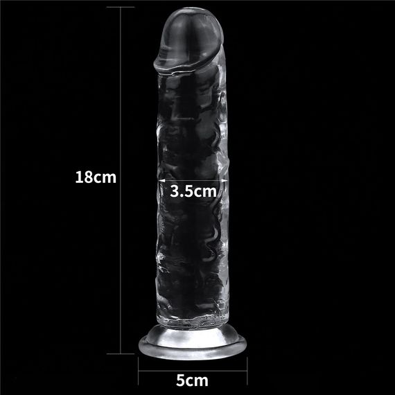 Фалоімітатор - Flawless Clear Dildo 7" Clear Sex Aura | Зображення 5