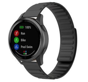 Силіконовий магнітний ремінець Primolux Magnet для годинника Garmin Vivoactive 4 - Black