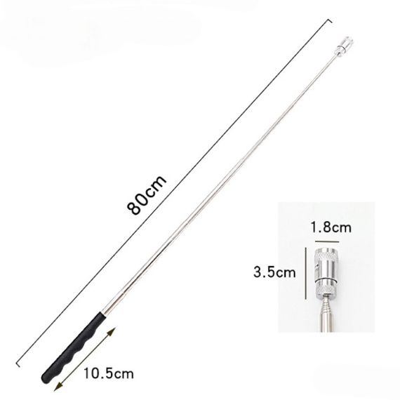 Телескопический магнит с подсветкой для выемки из труднодоступных мест 19-80 см CT-76 | Зображення 1