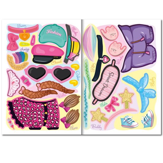 Дитяча книжка з наліпками студія краси "Dogs and cats" РМ-76-03 | Зображення 1