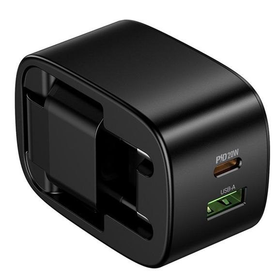 МЗП Hoco CS101A Folding PD20W+QC3.0 (1USB-A/1C) Black | Зображення 4