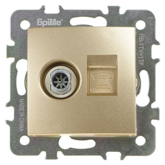 Розетка RB-1TV+1TF