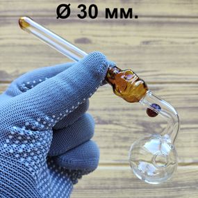 Стеклянная трубка Skull Turn Stand Oil Amber