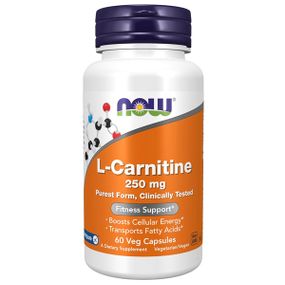Карнитин NOW Foods L-Carnitine 250 mg 60 Caps