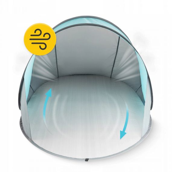 Намет пляжний 4FIZJO Pop-Up 195 x 120 см саморозкладний Grey/Mint (P-5905973401432) | Зображення 8