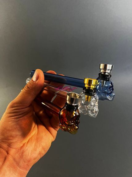 Стеклянная трубка Oil Skull Mix Синий | Зображення 1