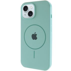 Чохол Silicone Case Full Protective (AA) with MagSafe для Apple iPhone 15 Plus (6.7") Бірюзовий / Light Turquoise