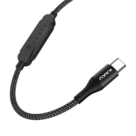 USB кабель Kaku KSC-282 USB - Type-C 1m с таймером - Black | Зображення 2