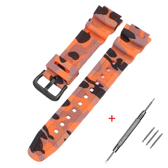 Ремінець для Годинник C2asio G-Shock AQ-S800/AE-1200 Camo Orange BK