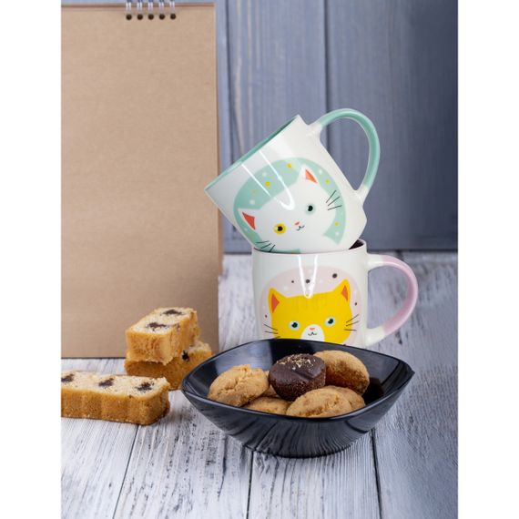 Чашка VT-C-111325 Сімейство котячих 325 мл Vittora | Зображення 1