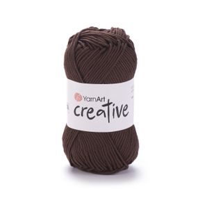 Пряжа YarnArt CREATIVE Креатив No 232 коричневый хлопок, нитки для вязания