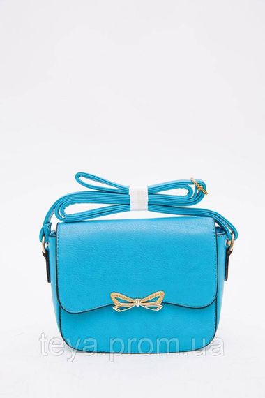 Клатч зі шкірозамінника бірюзового кольору розмір 18x15x6 FA_002520