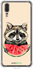 Чохол на Huawei P20 Єнотик з кавуном "4605sp-1396-2448"