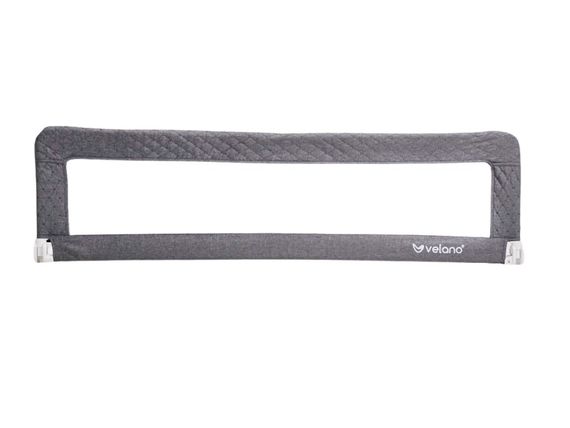 Захисний бортик для ліжка VELANO Wolli, grey (1,5 років - 5 років)