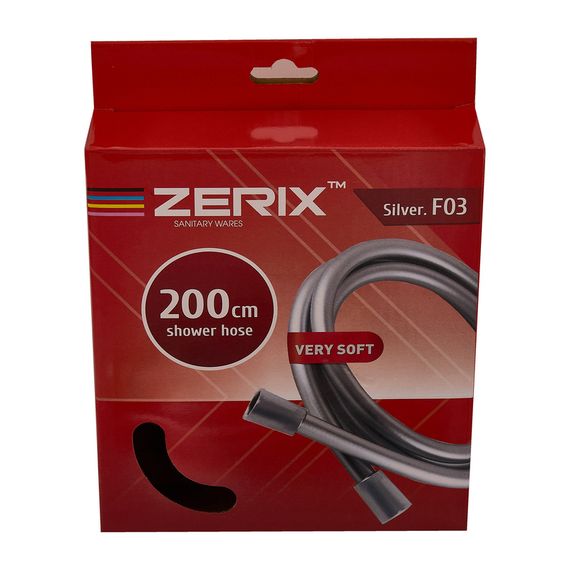 Шланг Zerix Silver.F03 - 200см Упаковка коробка (ZX5686) | Зображення 1