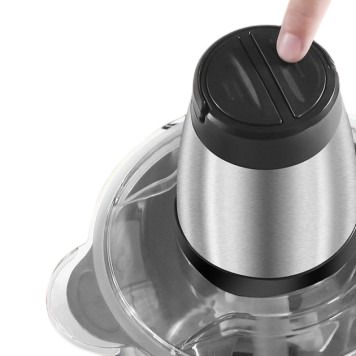 Блендер KITCHEN EXPERT ZP-051 електричний подрібнювач 250 Вт 2 швидкості 2 л срібло/чорний (ZP-050_490) | Зображення 3