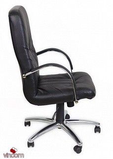 Кресло Новый Стиль MANAGER steel chrome (Экокожа) | Зображення 1