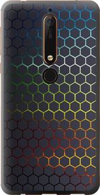 Чехол на Nokia 6 2018 Переливающиеся соты "498u-1386-17620"