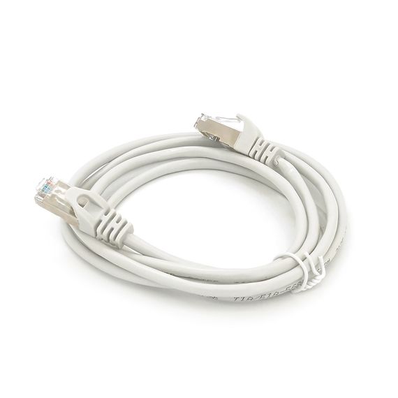 Патч-корд литий MERLION, FTP, RJ45, Cat.5e, 1.5m, сірий, CU, Q200 | Зображення 1