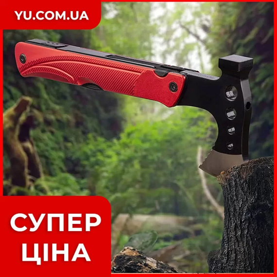 Многофункциональный туристический топор-мультитул EL-2381-10 | Зображення 3