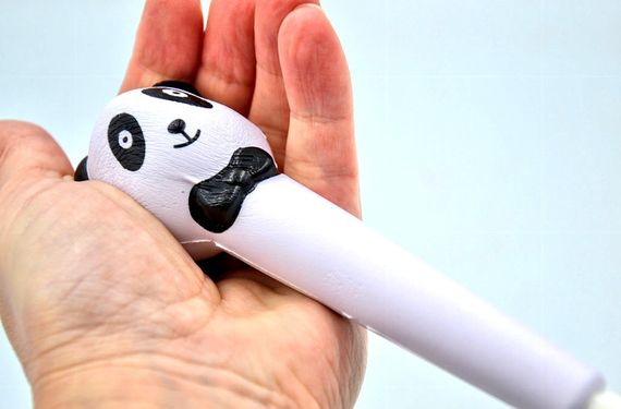 Набір ручок масляних 0.7 мм BP5029 Squishy Panda (2шт) | Зображення 3