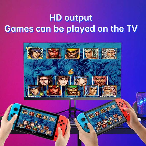 Портативная игровая консоль XPLAY PSP 80X с экраном 7HD и 20000 игр черного цвета (43809-X80_1980) | Зображення 6