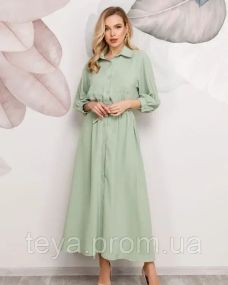 Платье для женщин цвет мятный FI_000574