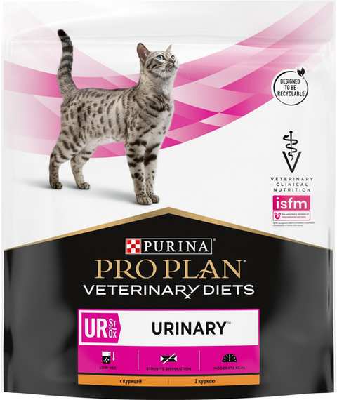 Сухой корм для котов Purina PRO PLAN Veterinary Diets UR ST/OX Urinary при мочекаменной болезни, 350г
