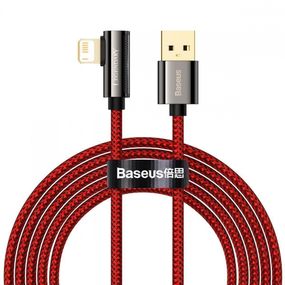 Кабель Baseus Legend Series Fast Charging Elbow Lightning 2.4A (2m), Красный, 2.0 м