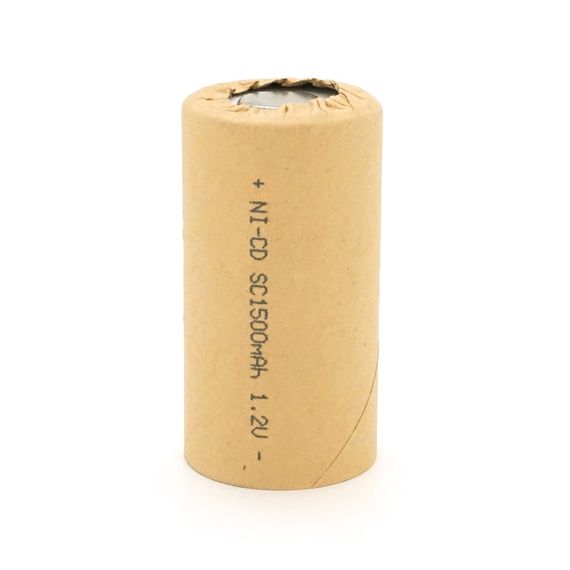 Акумуляторна батарея для шуруповерта YT-1500, Ni-Cd SC1500mAh, 1.2V, 10C, 23x43 mm | Зображення 1