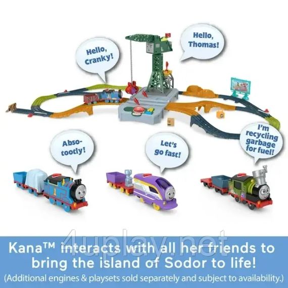 Паровозик Томас и друзья Моторизованный говорящий поезд Кана Thomas & Friends Motorized Kana Talking Train | Зображення 8