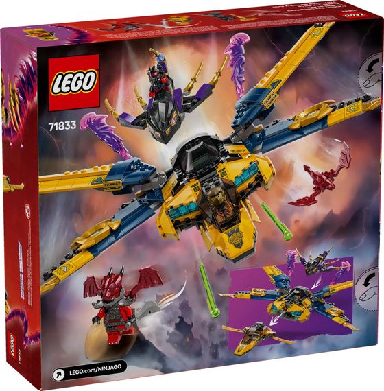 Конструктор LEGO Ninjago Суперштормовий реактивний літак Рас та Арін 71833 | Зображення 1