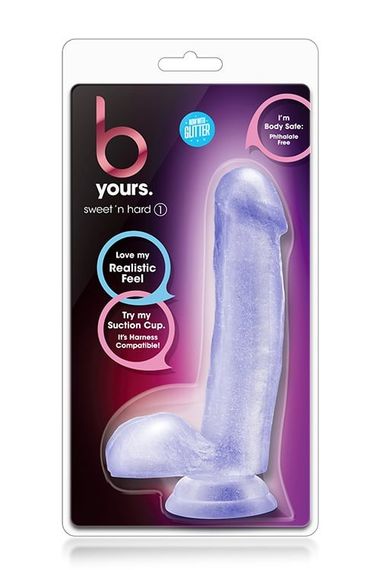 Фалоімітатор із мошонкою Blush B Yours на присосці, прозорий Sex Aura | Зображення 3