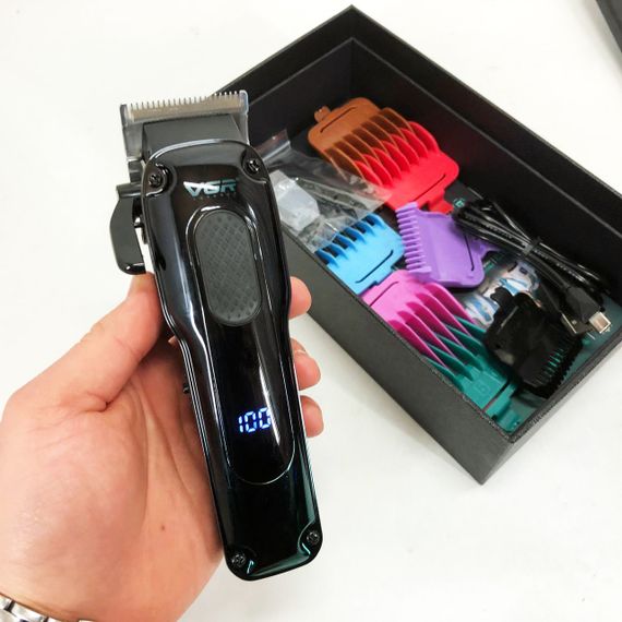 Тример для бороди та тіла, VGR V-013 PROFCOMPLEX тример для стрижки волосся. Колір: зелений | Зображення 8