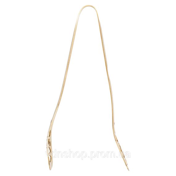 Щипці кухонні металеві 25×5 (см) кулінарні щипці для м'яса, риби, гриля кухарські щипці Золотистий HP-8-64 | Зображення 2