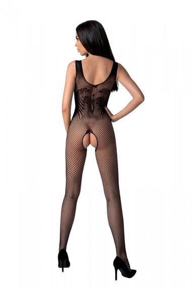 Бодістокінг з крилами Passion BS098 One Size, black, середня сітка, відкритий доступ | Зображення 1