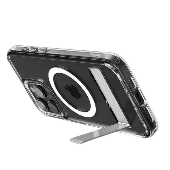 Чохол Spigen AAA Magnetic Clear Stand for Apple iPhone 16 Transparent | Зображення 7
