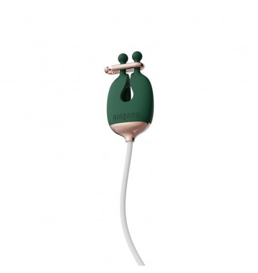 Затискачі для сосків з вібрацією Qingnan No.2 Vibrating Nipple Clamps Green | Зображення 2