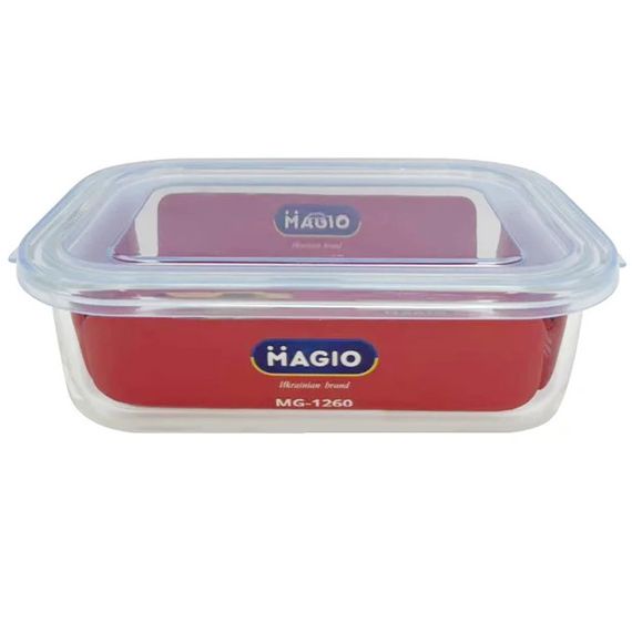 Контейнер харчовий з кришкою Magio MG-1260 600 мл 18х13.7х6.3 см | Зображення 1