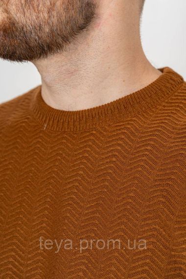Светр чоловічий колір коричневий розміри L, XL, XXL FA_003911 | Зображення 5