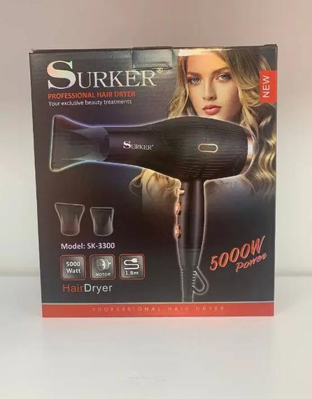 Мощний фен для укладки волосся Surker SK-3300 (43932-SK-3300_529)