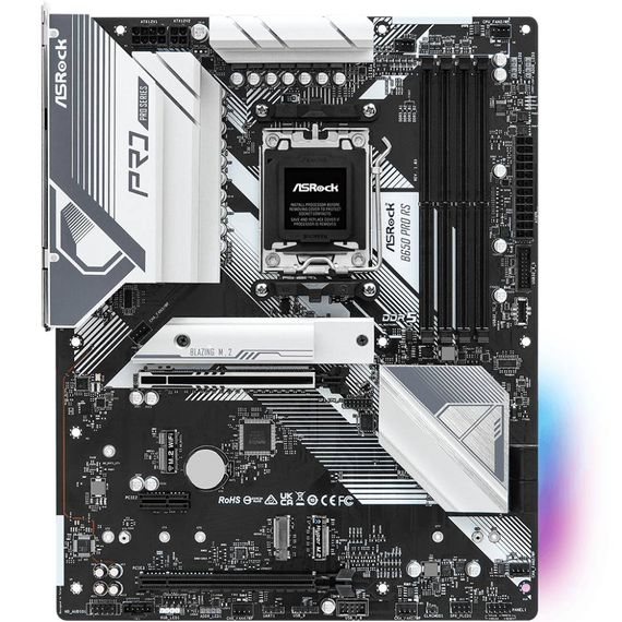 ASRock B650 PRO RS (AM5/B650, 4*DDR5, 3xPCIex16, HDMI/DP, 4xSATA,3xM.2, 2.5GLan, 7.1ch, ATX) | Зображення 2